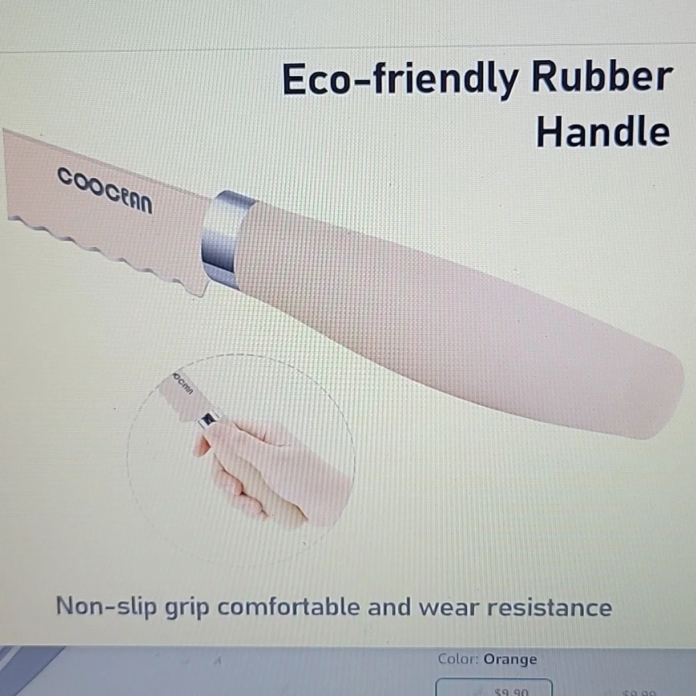 Cooclan serrated bread knife 8